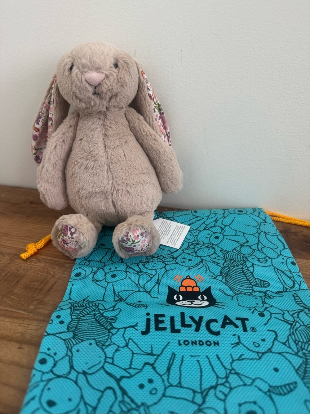 Jellycat NWT Blossom Beige Bunny “petal”